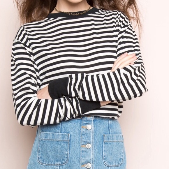 Brandy Melville Tops - Brandy Melville Gretchen Stripe Long Sleeve Top